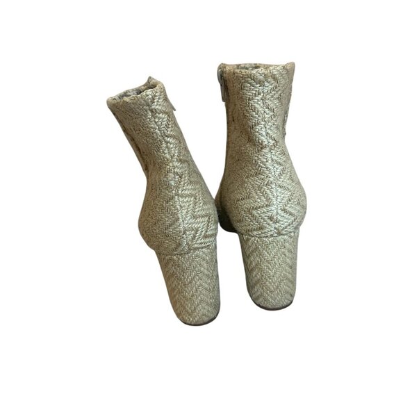 Band of Gypsies Andrea Ankle Booties Boots Block Heel Jute Textured Size 9.5 - Picture 5 of 12